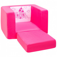 Раскладное бескаркасное (мягкое) детское кресло серии "Дрими", цвет Элис+Роуз