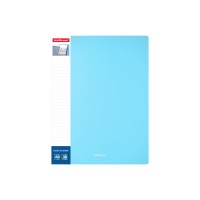 Папка файловая пластиковая с карманом на корешке ErichKrause® Matt Pastel, c 30 карманами, A4, ассорти (в пакете по 4 шт.)