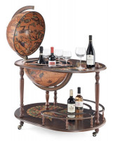 Глобус-бар напольный со столиком "Артемида", диаметр сферы 50 см