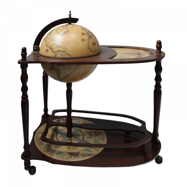 Глобус-бар напольный со столиком "Новый дизайн", d 33