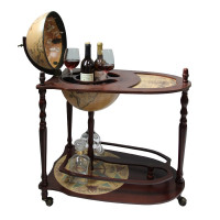 Глобус-бар напольный со столиком "Новый дизайн", диаметр 33 см