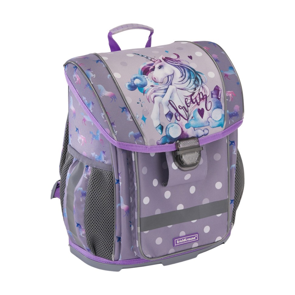 Ученический ранец с пластиковым дном ErichKrause® ErgoLine® 16L Dream Unicorn