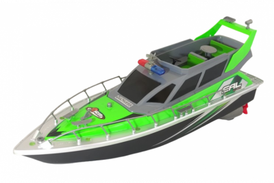 Полицейский катер на радиоуправлении (2.4G, до 20 км/ч, 30 см)