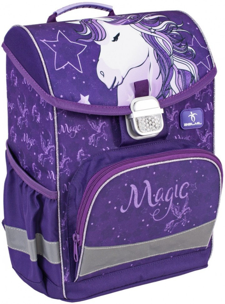 Ранец BELMIL CLICK, эргономичная спинка, 405-45/9 GIRL UNICORN DREAMS SP