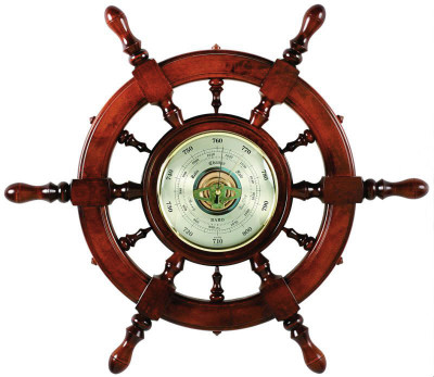 Барометр штурвал сувенирный
