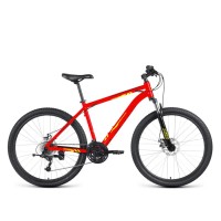 Горный велосипед 27,5" Forward Katana 27,5 D AL ярко-красный/желтый 2023 г