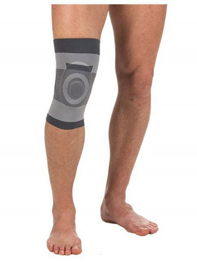 Бандаж компрессионный на коленный сустав (3D вязка) с силиконовым кольцом