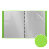 Папка файловая пластиковая на спирали ErichKrause® Matt Neon, с 40 прозрачными карманами, A4, ассорти (в пакете по 4 шт.)