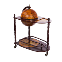 Глобус-бар напольный со столиком, диаметр 33 см