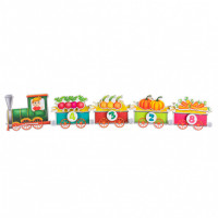Деревянный игровой набор Липучка Поезд с овощами
