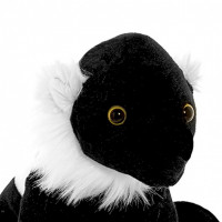 Мягкая игрушка Черный лемур, 20 см