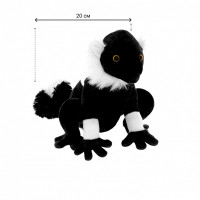 Мягкая игрушка Черный лемур, 20 см