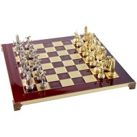 Шахматный набор Олимпийские Игры, латунь, 36x36x3 см, высота фигурок 6.5 см