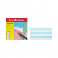 Бумага для заметок ErichKrause®, 90x90x50 мм, 2 цвета: белый, голубой