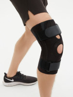 Бандаж на колено с ребрами жесткости, из неопрена