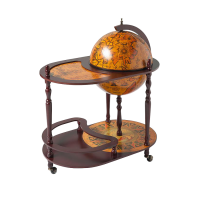 Глобус-бар напольный со столиком, диаметр 42 см
