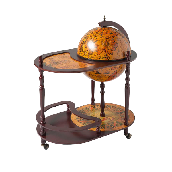 Глобус-бар напольный со столиком d 42