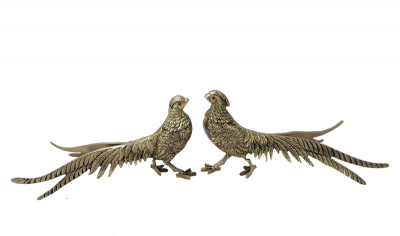 Статуэтка Фазаны пара, золото