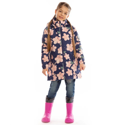 Демисезонная куртка BJÖRKA, розовый, растительный принт