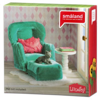 Кукольная мебель Смоланд Кресло с пуфиком