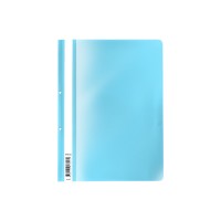 Папка-скоросшиватель с перфорацией пластиковая ErichKrause® Fizzy Pastel, A4, голубой (в пакете по 20 шт.)