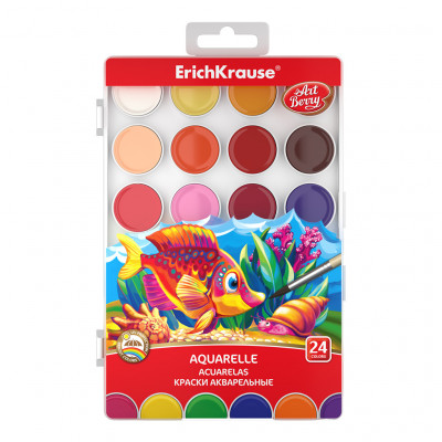 Краски акварельные ArtBerry® с УФ защитой яркости 24 цвета