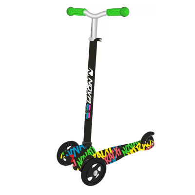 Самокат детский Novatrack Disco-kids Graffiti, 120мм