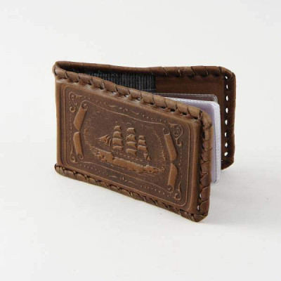 Визитница малая Парусник