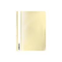 Папка-скоросшиватель с перфорацией пластиковая ErichKrause® Fizzy Pastel, A4, желтый (в пакете по 20 шт.)