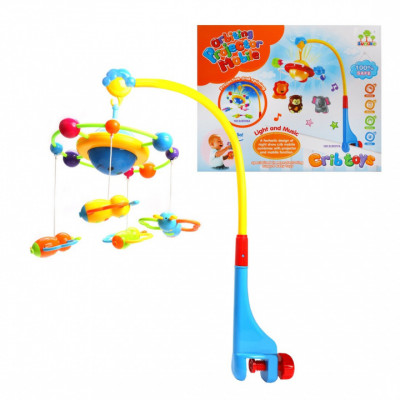 Мобиль на кроватку с проектором, звук, батар.AA*3шт. не вх.в компл., кор