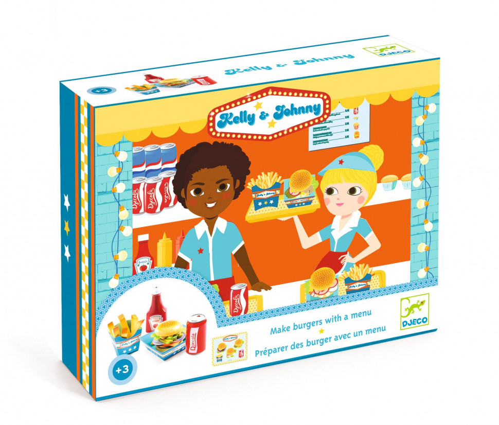 Набор для сюжетно-ролевых игр Djeco «Бургеры», серии SWEETS