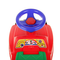 Детская машина-каталка от 1 года Джип с гудком (красный)