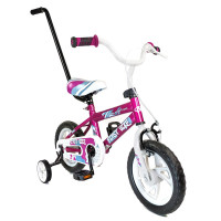 Детский велосипед хардтейл 12" Navigator FIRST BIKE (родительская ручка) фуксия ВН12200