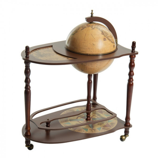 Глобус-бар напольный со столиком, сфера 33 см