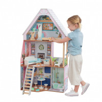 Деревянный кукольный домик "Матильда", с мебелью 23 предмета в наборе, для кукол 30 см
