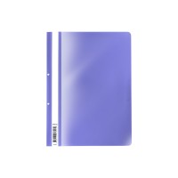 Папка-скоросшиватель с перфорацией пластиковая ErichKrause® Fizzy Pastel, A4, фиолетовый (в пакете по 20 шт.)