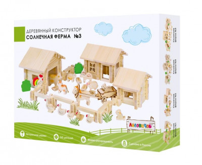 Конструктор Лесовичок Солнечная ферма №3 набор из 260 деталей les 039
