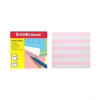 Бумага для заметок ErichKrause®, 90x90x90 мм, 2 цвета: белый, розовый
