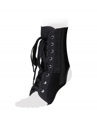 Бандаж на голеностопный сустав со шнуровкой, 4 съемных моделируемых ребра жес...