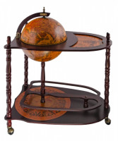 Глобус-бар напольный со столом, диаметр сферы 33 см