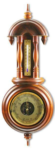Метеостанция с барометром, d барометра 10,8 см, L термометра 13 см