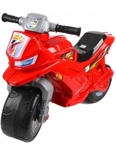 Мотоцикл 2-х колесный, красный, звук