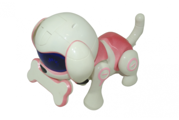 Интерактивная розовая собака робот Chappi знает 20 фраз