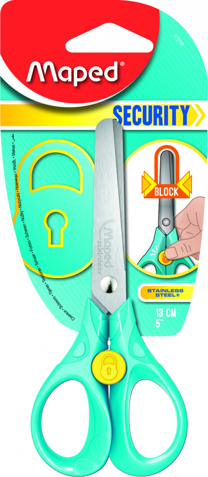 Ножницы SECURITY 3D 13 см, блистер