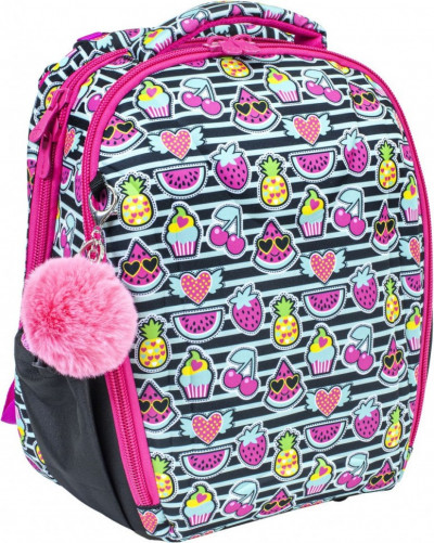 Ранец для девочки BELMIL STURDY, поясничный и нагрудный ремешок, с брелком, G...