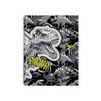 Папка файловая пластиковая на спирали ErichKrause® Dinosaur Park, с 20 прозрачными карманами, A4 (в пакете по 4 шт.)