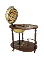 Глобус-бар со столиком напольный "Ясон", диаметр сферы 40 см