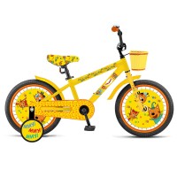 Детский велосипед 12" Три Кота Желтый ВН12172