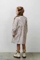 Платье для девочки Диана NÖLEBIRD, цвет цветы на пепельно-белом