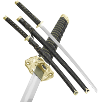 Набор самурайских мечей, 2 шт. Ножны черный мрамор